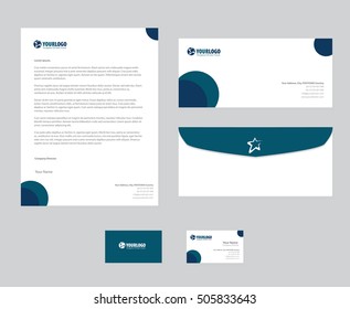 corporate stationery template design