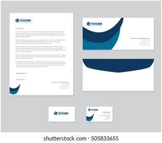 corporate stationery template design