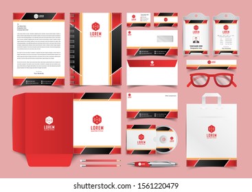 Corporate Stationery Template Design Kit Branding Stock Vector (Royalty ...