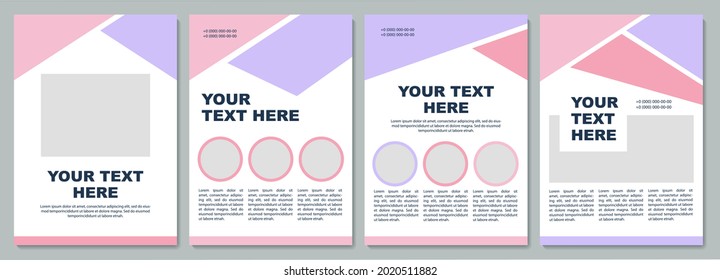 Corporate strategy brochure template. Flyer, booklet, leaflet print, cover design with copy space. Your text here. Vector layouts for magazines, annual reports, advertising posters