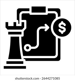 Elemento Corporativa del icono de la estrategia para el diseño
