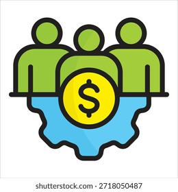 Elemento Corporativa del icono de la estrategia para el diseño