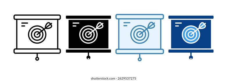 Corporate Strategy Icon Set Multiple Style Collection