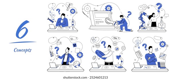 Corporate strategy vector illustration. Corporate strategy is compass guiding organizations through dynamic landscape business Planning is architect sketching blueprint for corporate success