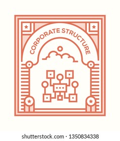 CORPORATE STRUCTURE ICON CONCEPT