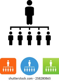 Corporate structure / leadership icon