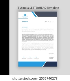 Corporate style Business Letterhead Design Template