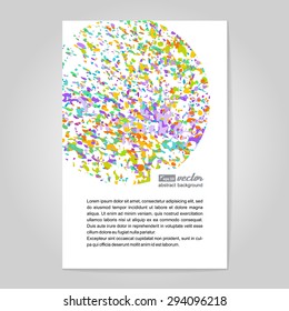 Corporate style -  colorful explosion. Poster. Vector.
