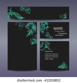 Corporate style - fruit.
Vector sketch background fruit. Raspberry, peach, apricot, orange, citrus, lemon, pear, blueberry, berry, currant, gooseberry, pomegranate.
Corporate identity, branding.