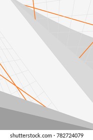 Corporate style grey background with orange lines