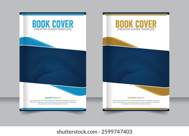 Corporate style and modern background simple idea corporate layout Cover book presentation design, 6 inch width 9 inch height size book cover template, book cover template for annual report cover
