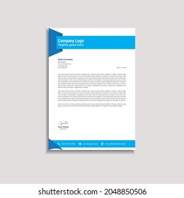 Plantilla de vectores de membrete de estilo corporativo