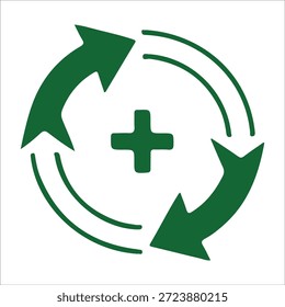 Icono Corporativa del Vector del trabajo en equipo de la sinergia aislado en el fondo blanco