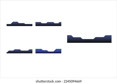 Corporate Tech Header Footer Set