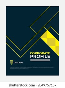 Corporate template layout design. Annual report, catalog, Company business. Simple Flyer promotion. magazine. Vector illustration