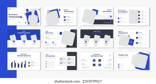 Corporate template presentation design , business presentation for brochure, company profile, portfolio, annual report vector