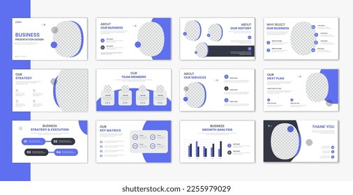 Corporate template presentation design , business presentation for brochure, company profile, portfolio, annual report vector