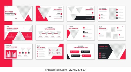 Diseño de presentación de plantillas corporativas , presentación de negocios para folletos, perfil de empresa, portafolio, vector de informes anuales