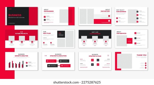 Corporate template presentation design , business presentation for brochure, company profile, portfolio, annual report vector