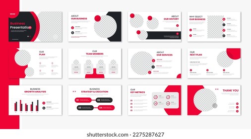 Corporate template presentation design , business presentation for brochure, company profile, portfolio, annual report vector