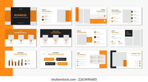 Diseño de presentación de plantillas corporativas y diseño de páginas, presentación de presentación de negocios para folletos, perfil de empresa, informe de sitio web, vector de finanzas