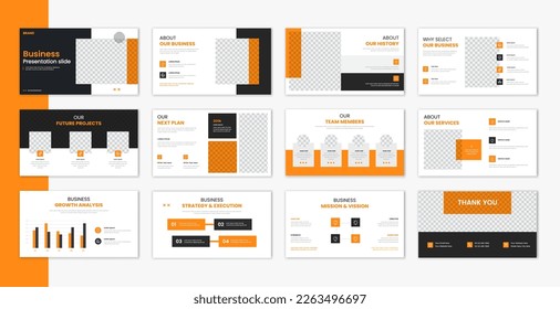 Diseño de presentación de plantillas corporativas y diseño de páginas, presentación de presentación de negocios para folletos, perfil de empresa, informe de sitio web, vector de finanzas