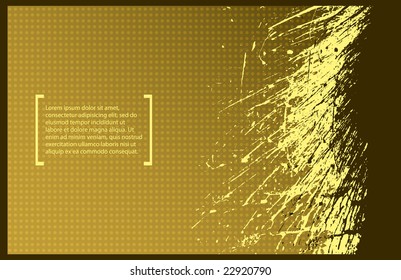 Corporate Template - splash- vector background- yellow