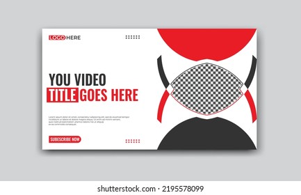 Corporate thumbnail and web banner design template