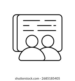 Icono de entrenamiento Corporativa Vector ilustración de stock