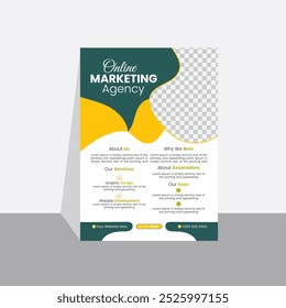 Corporate travel flyer design template