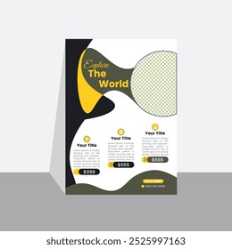 Corporate travel flyer design template