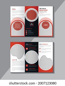 Corporate Tri Fold Brochure Design, Professional Tri Fold Brochure Template, Brochure Flyer Design, Colorfull, Vector A4