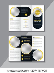 Corporate Tri fold brochure design, Professional Tri fold brochure template, Business Tri fold brochure template design, brochure flyer design, colorfull, Vector a4