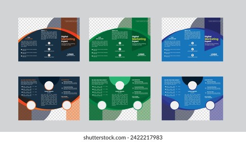 Corporate Tri Fold Brochure Design Templets 