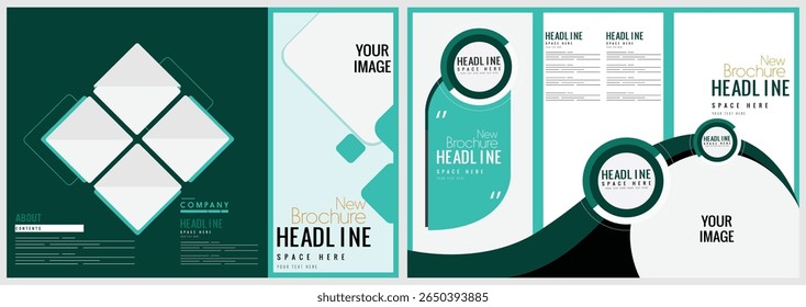 Corporate tri fold brochure template 