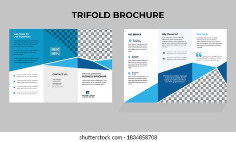 Corporate Tri Fold Brochure vector illustration