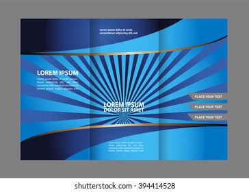 Corporate Tri Fold Brochure vector illustration
