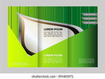 Corporate Tri Fold Brochure vector illustration

