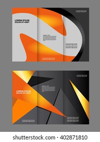 Corporate Tri Fold Brochure vector illustration
