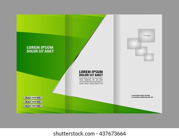 Corporate Tri Fold Brochure vector illustration
