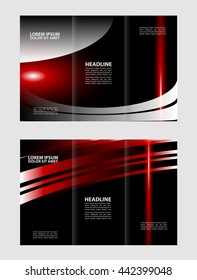 Corporate Tri Fold Brochure vector illustration
