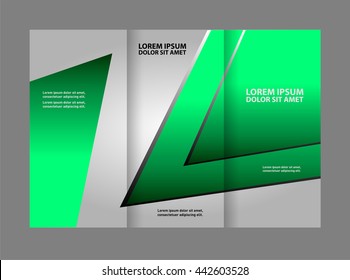 Corporate Tri Fold Brochure vector illustration
