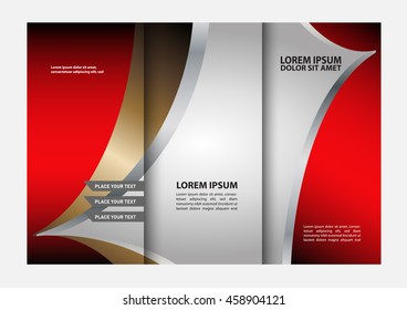 Corporate Tri Fold Brochure vector illustration
