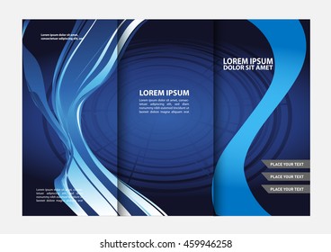 Corporate Tri Fold Brochure vector illustration
