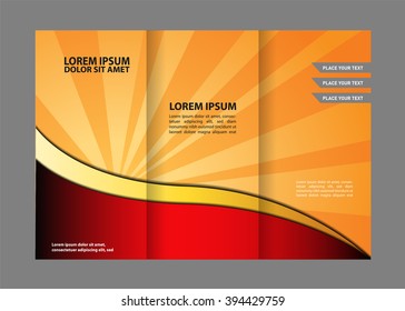 Corporate Tri Fold Business Brochure Design Template
