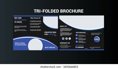 Corporate tri folded brochure template, 
tri folded brochure design layout,vector,
print ready, Brochure Design,illustrator