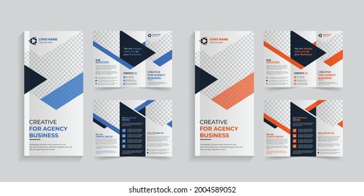 Corporate trifold brochure, creative professional business trifold brochure design template, trifold brochure layout design.