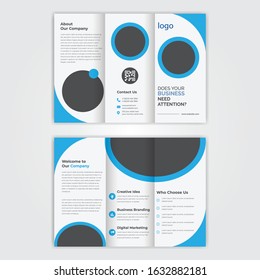 corporate trifold brochure, Brochure design, brochure template, Business brochure.