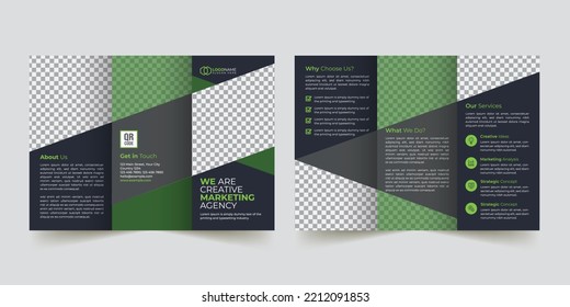 Corporate Tri-Fold Brochure Template Design