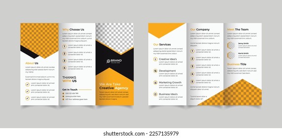Corporate trifold brochure template design